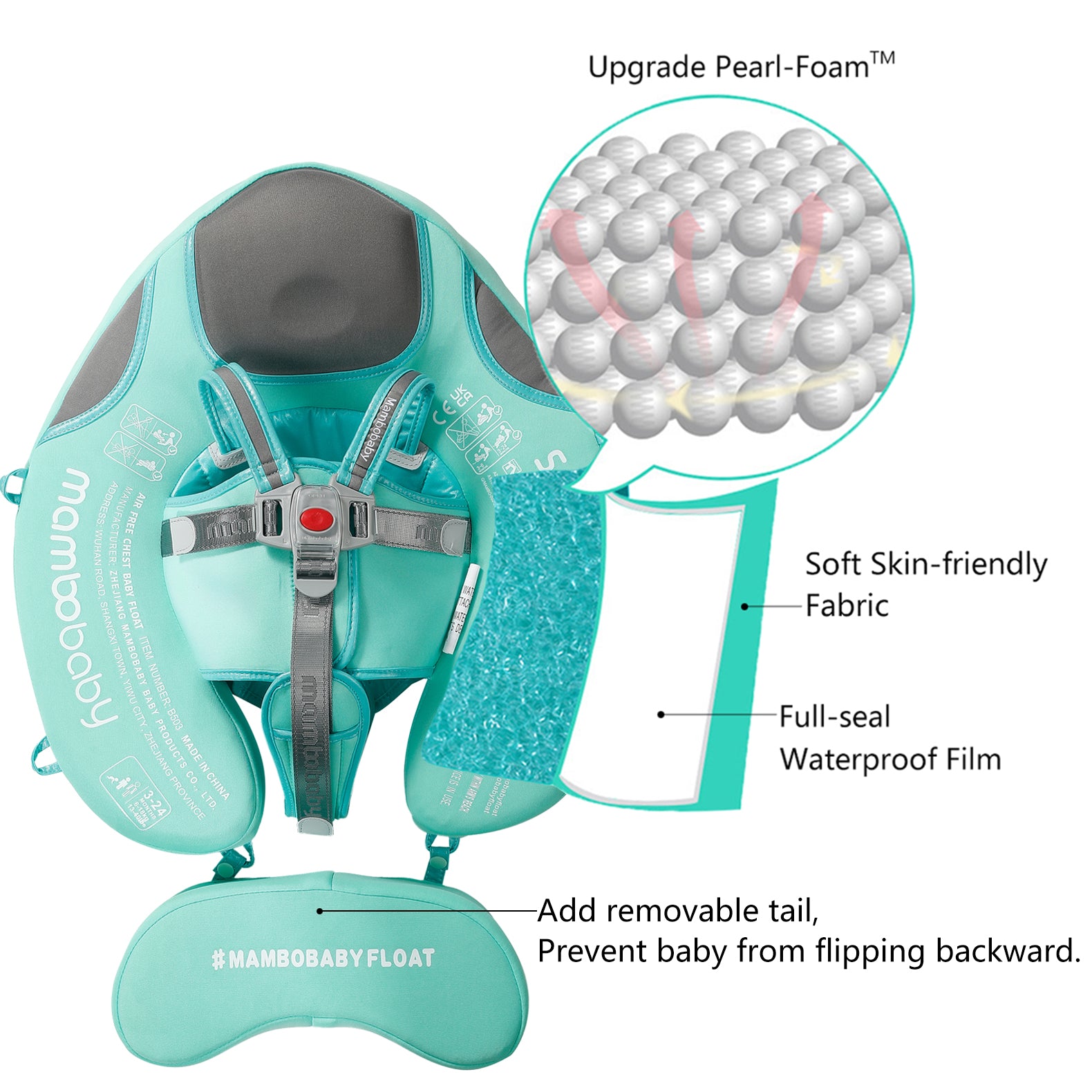 Mambobaby Float Classic Edition with Canopy and Tail