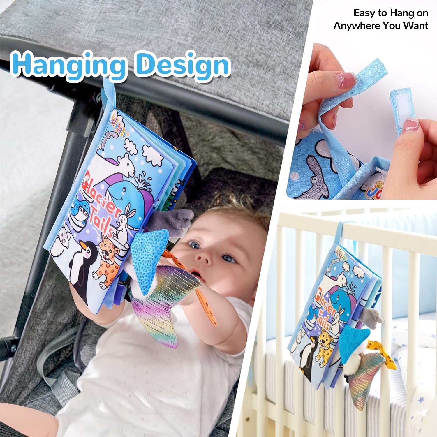 Tail Friends™ Sensory Cloth Book - Glacier