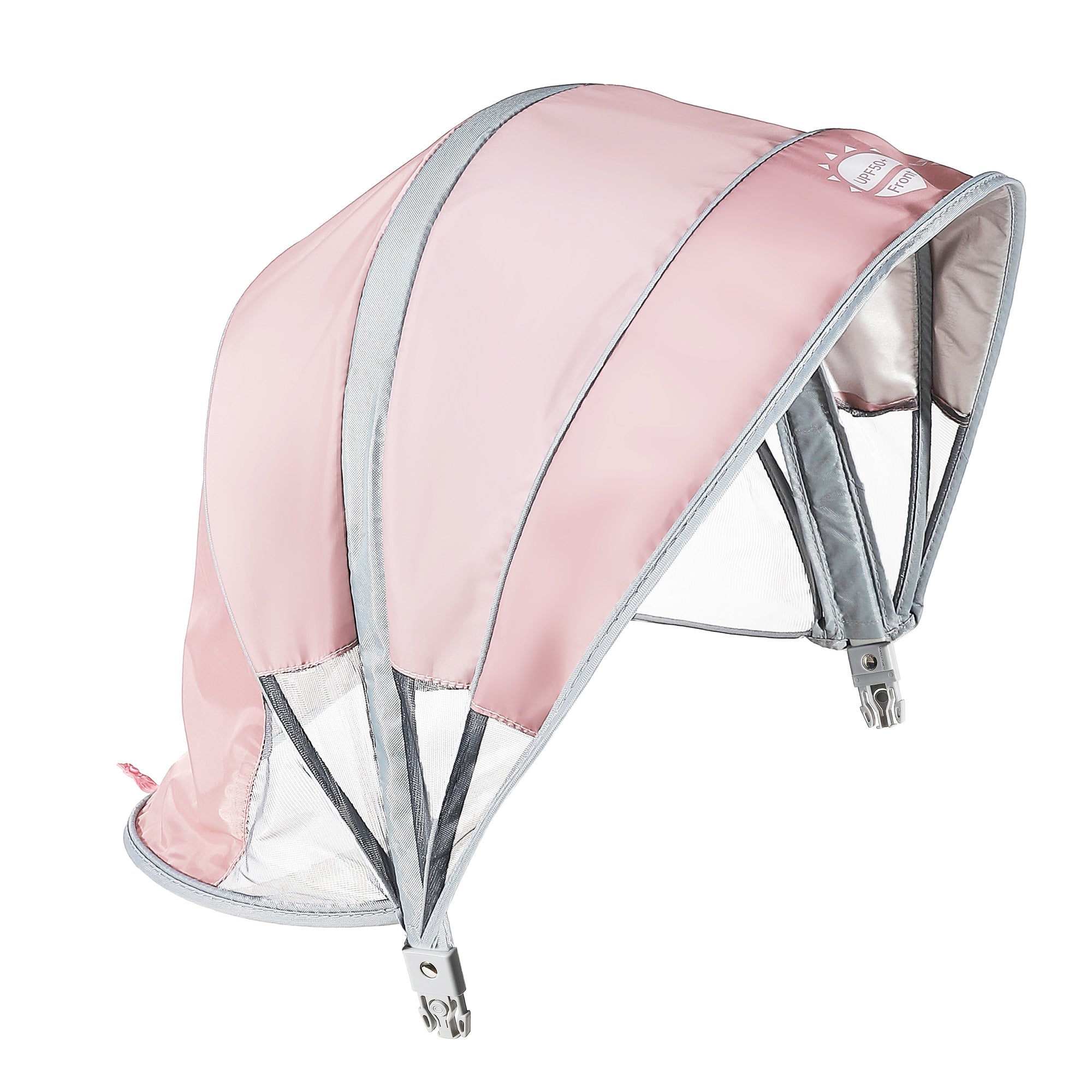 Mambobaby float UPF 50+ canopy in ultra butterfly pink, designed for mambobaby schwimmring mit dach.