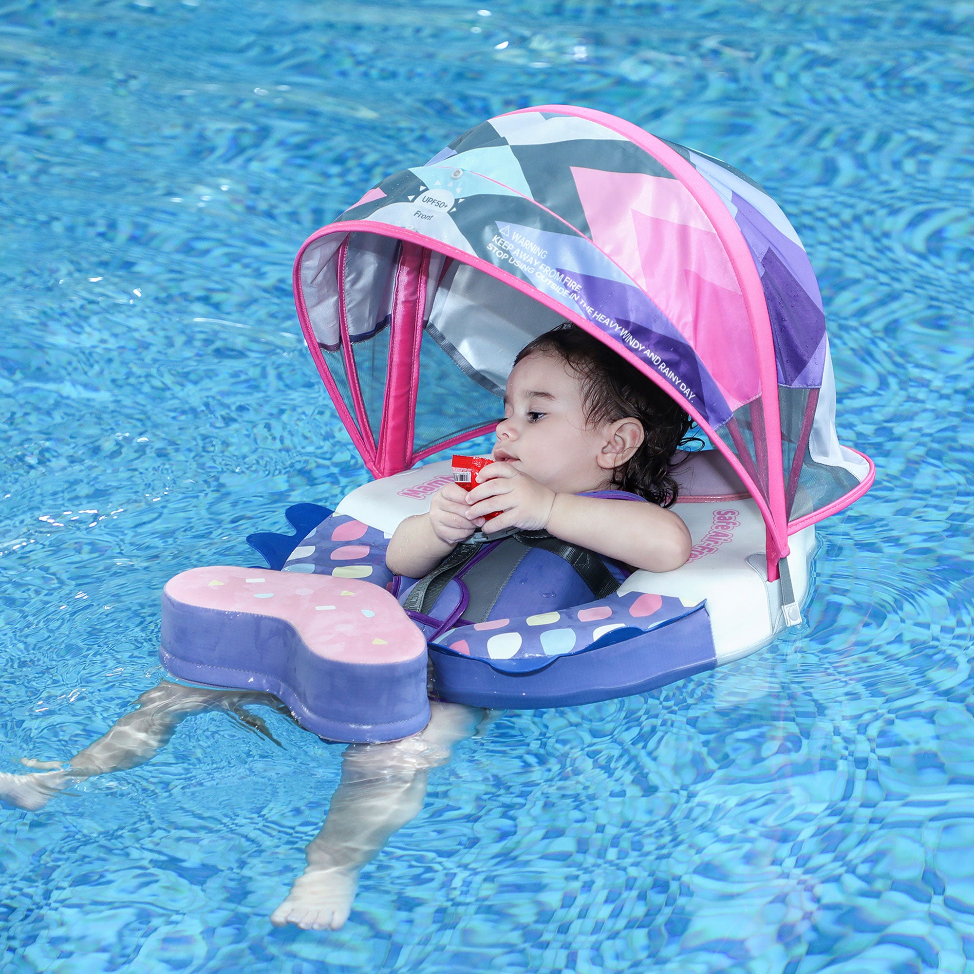 Mambobaby Float with Canopy and Tail Colorfish