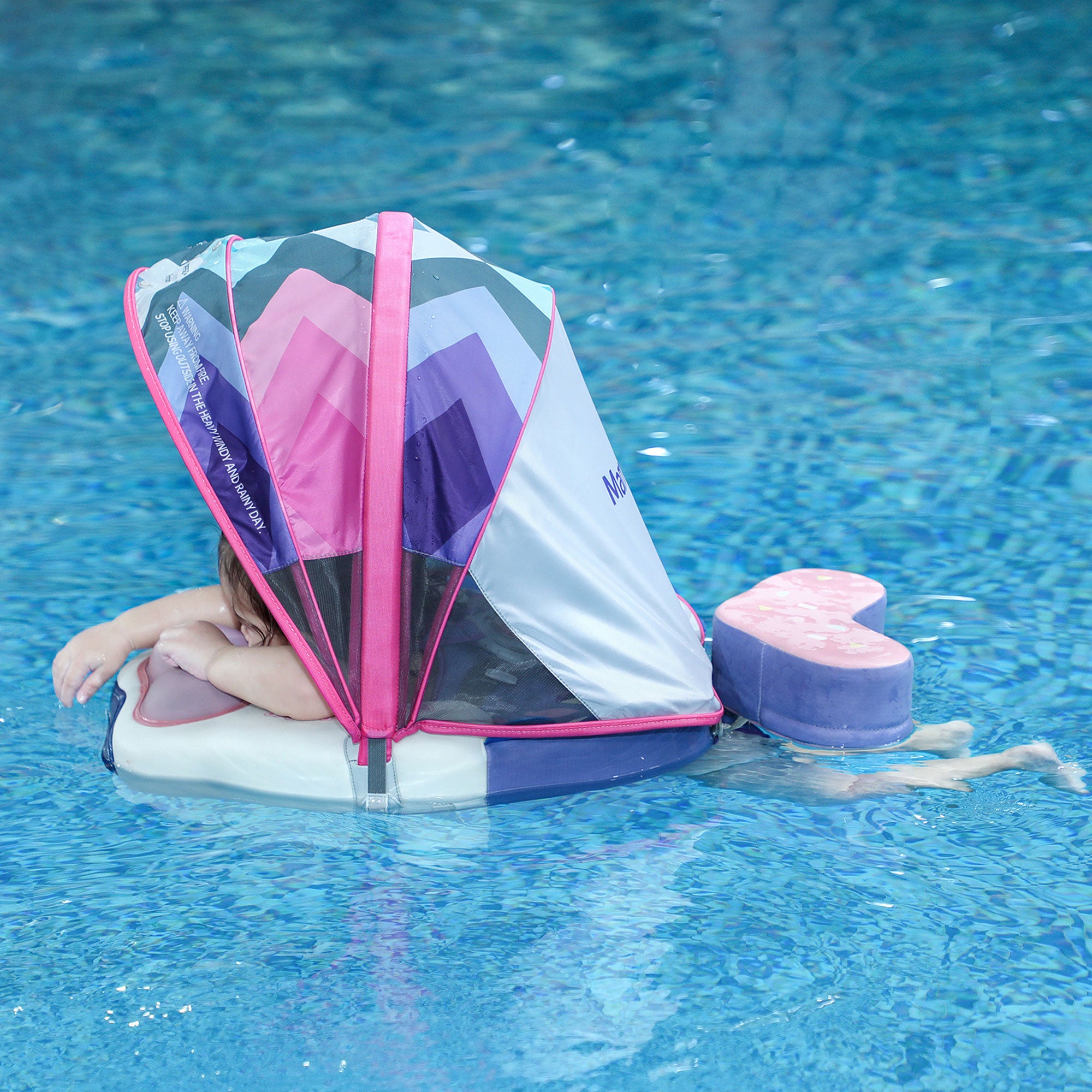 Mambobaby Float with Canopy and Tail Colorfish