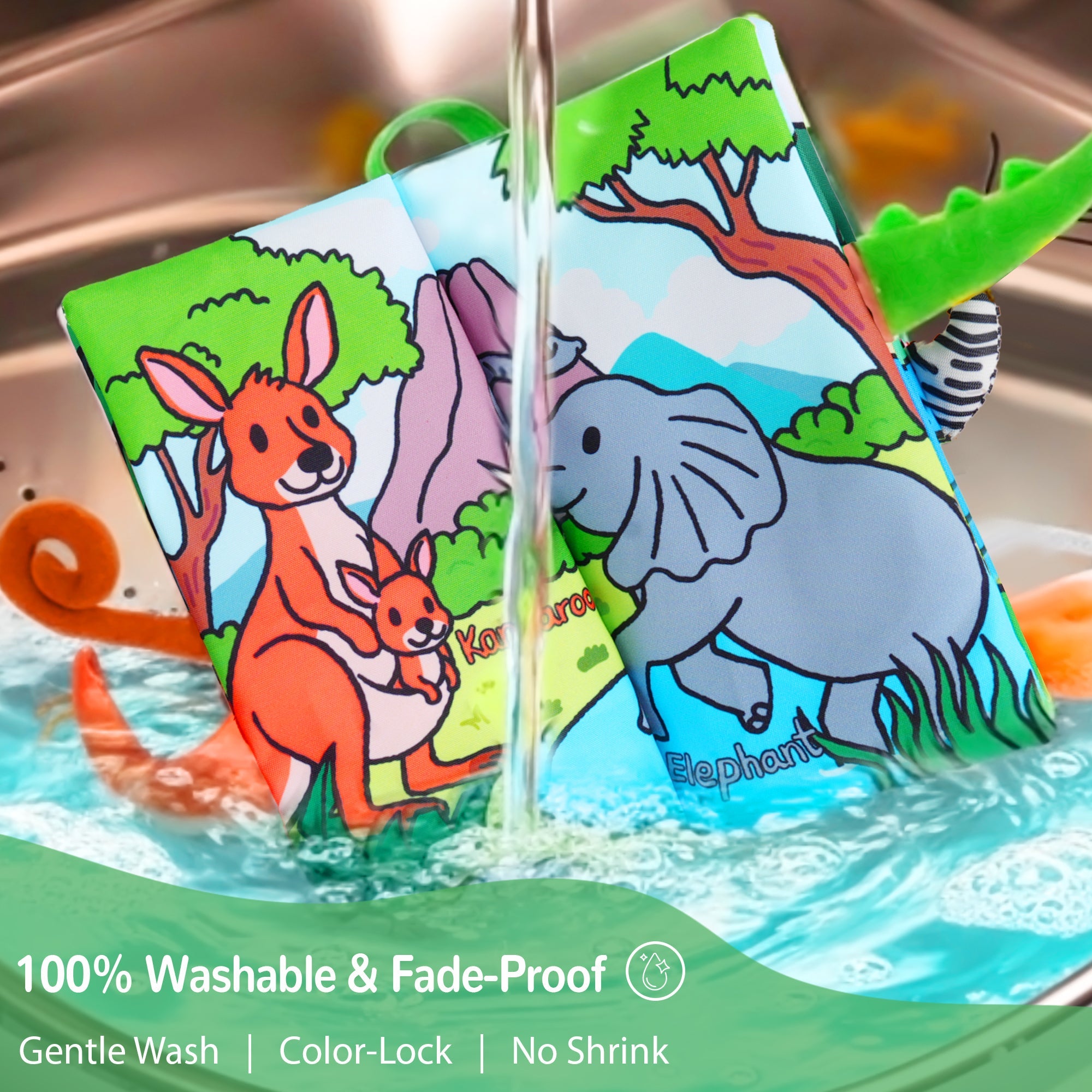 Tail Friends™ Sensory Cloth Book - Animal & Ocean