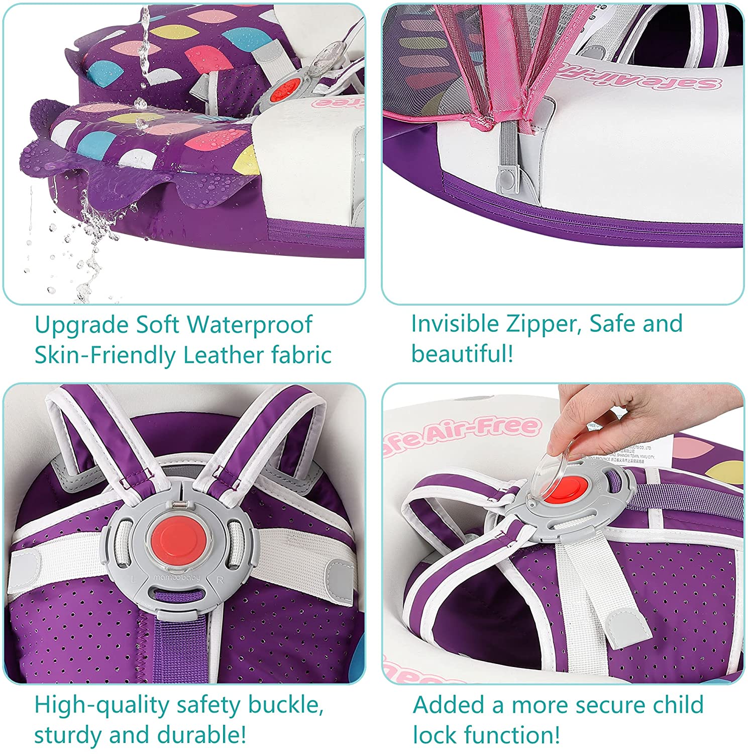 Mambobaby Float with Canopy and Tail Colorfish