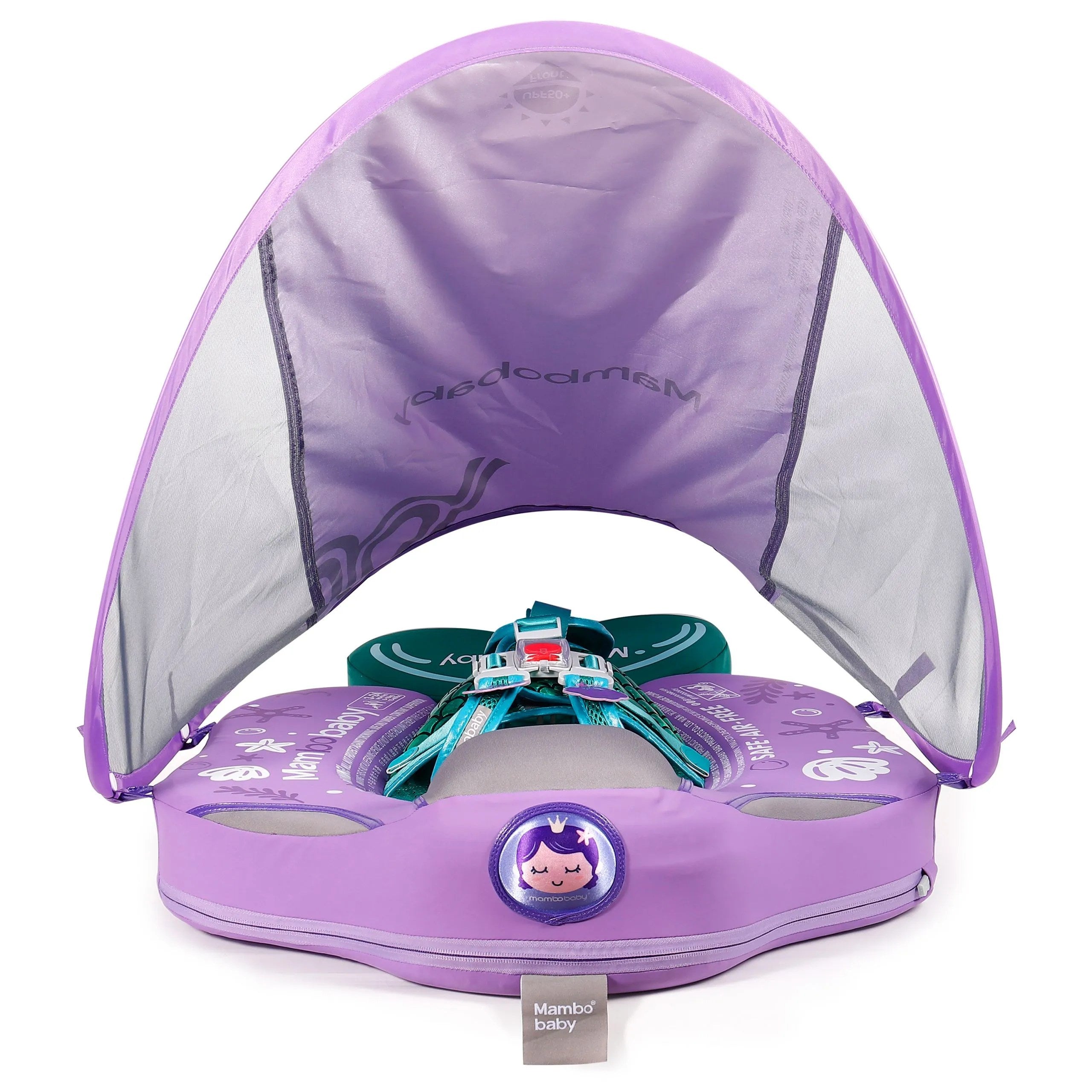 Mambobaby Float With Canopy and Tail Purple Mermaid