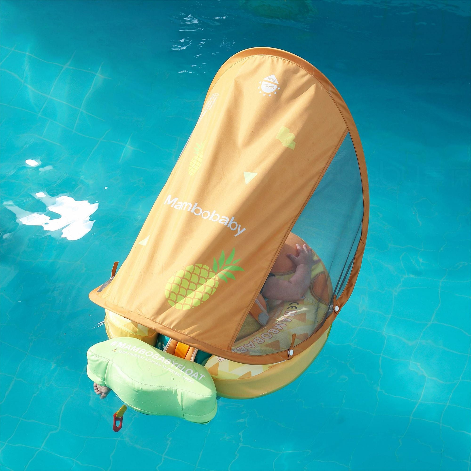 Mambobaby Float with Canopy and Tail Pineapple