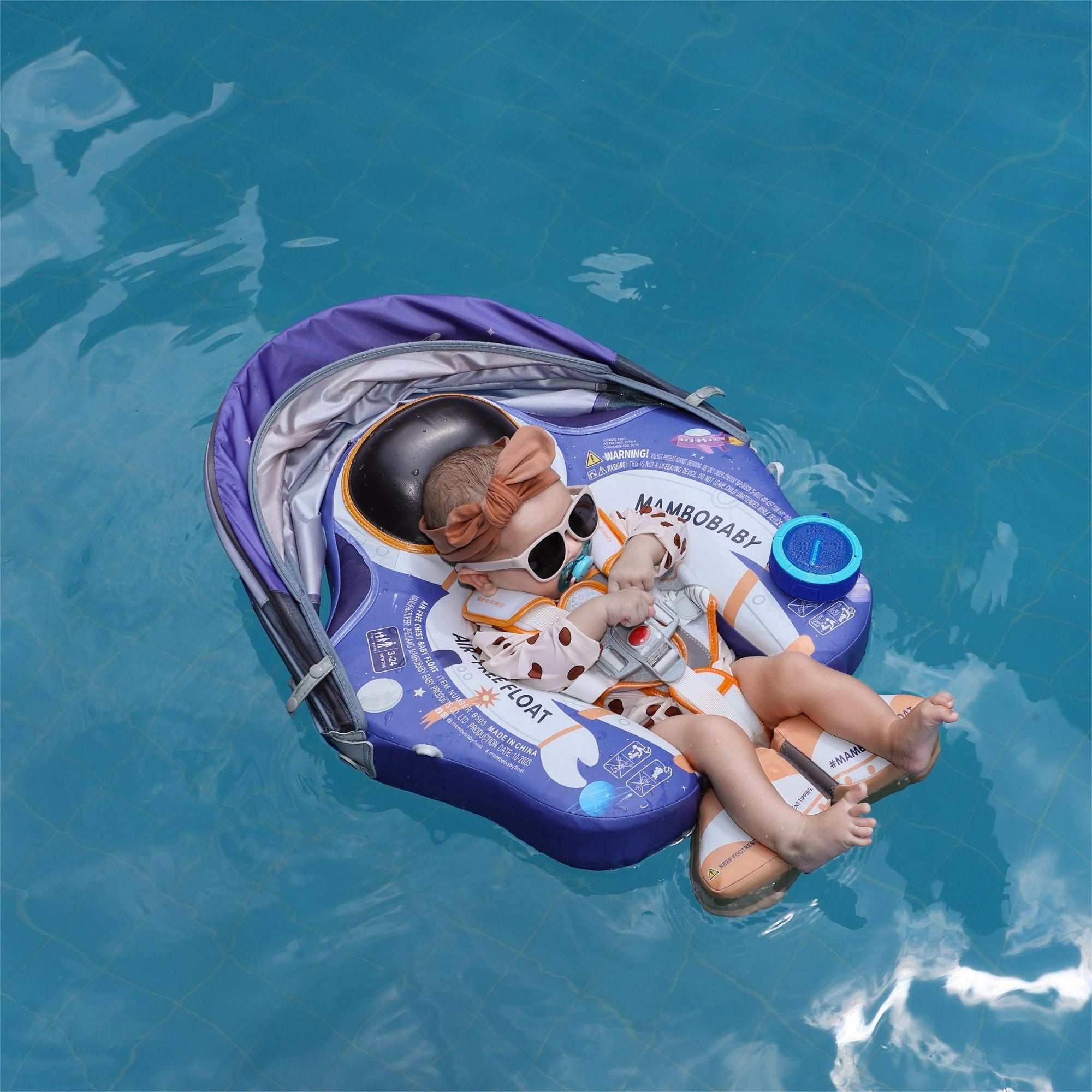 Mambobaby Float with Canopy and Tail Astronaut