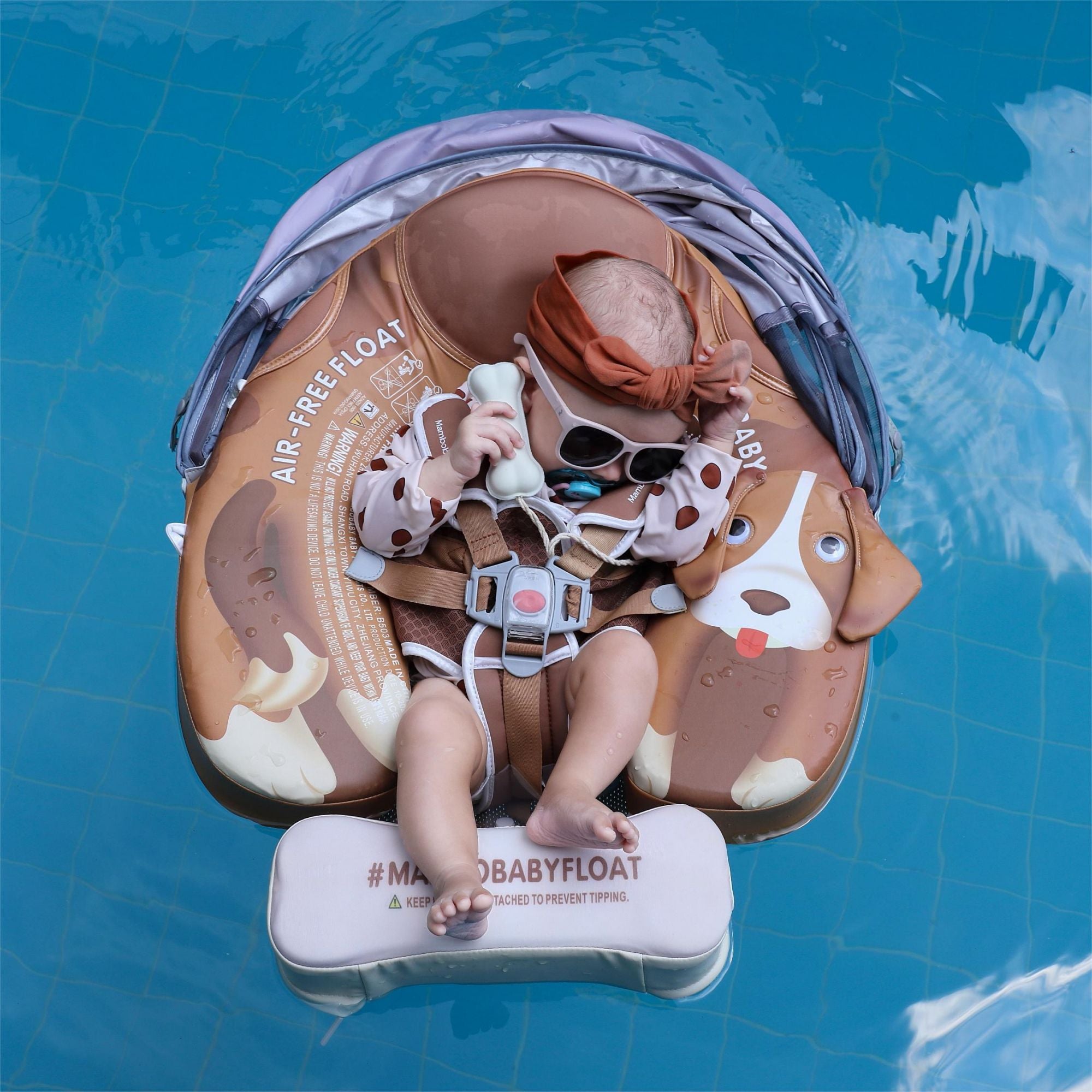 Mambobaby Float with Canopy and Tail Puppy