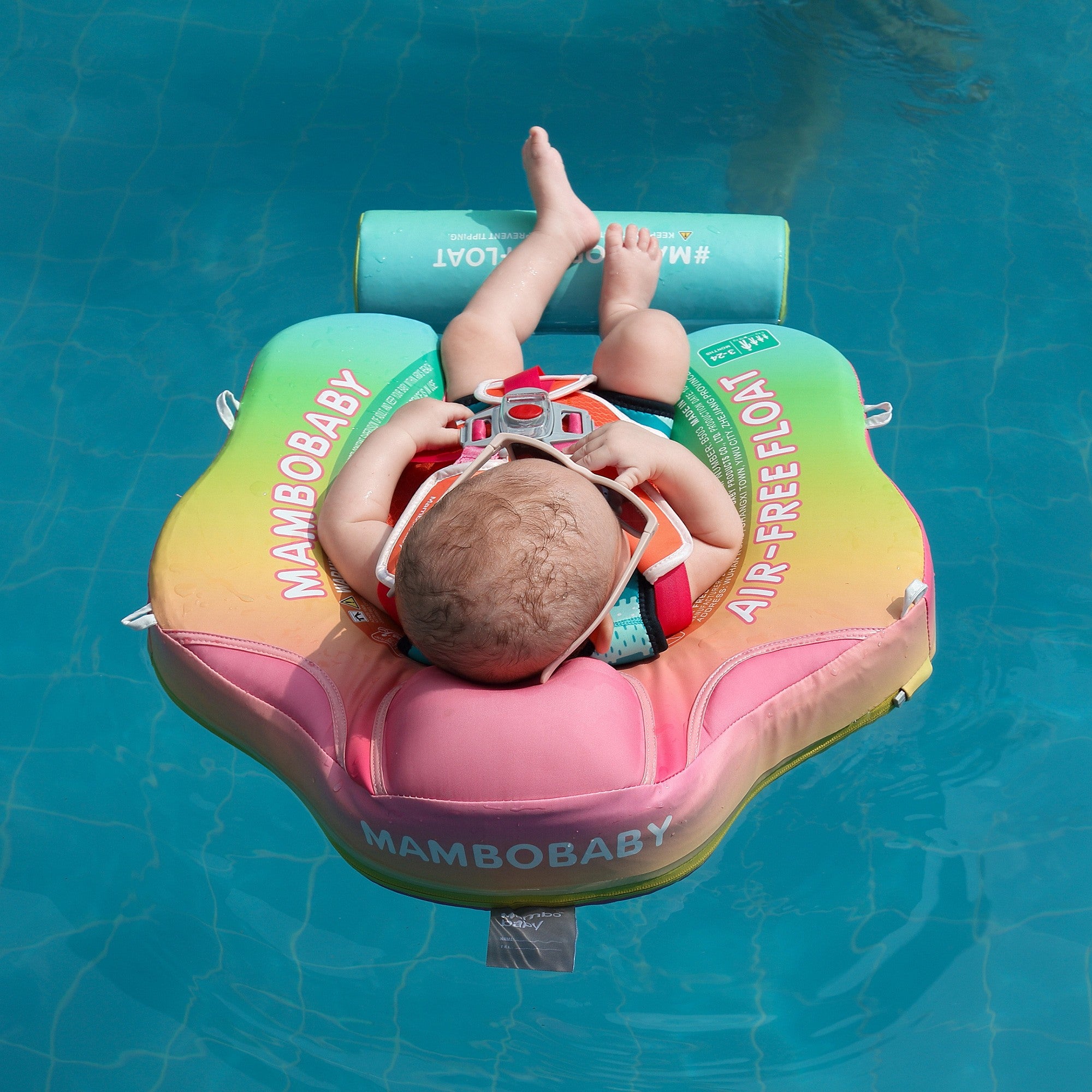 Mambobaby Float with Canopy and Tail Rainbow