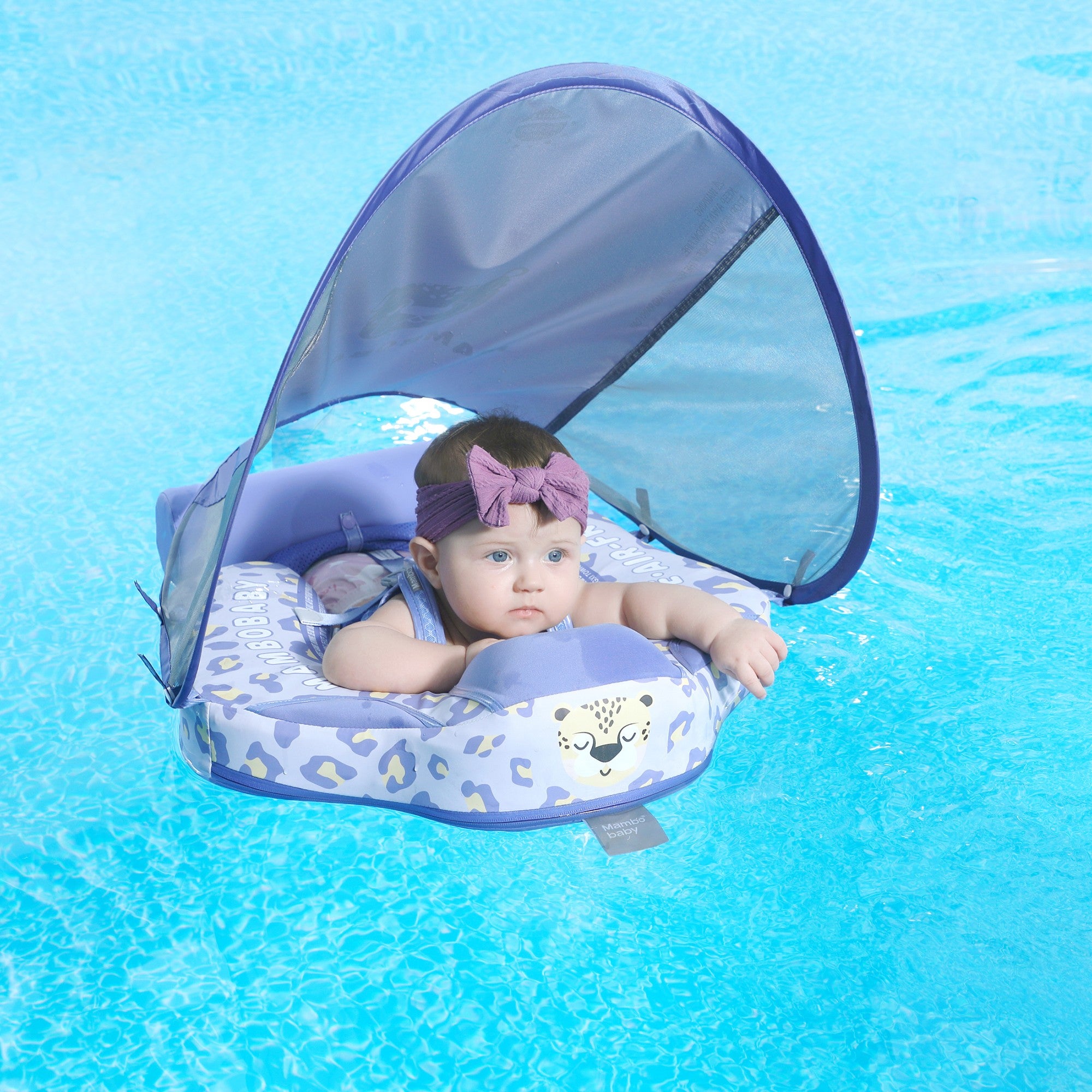 Mambobaby Float with Canopy and Tail Leopard