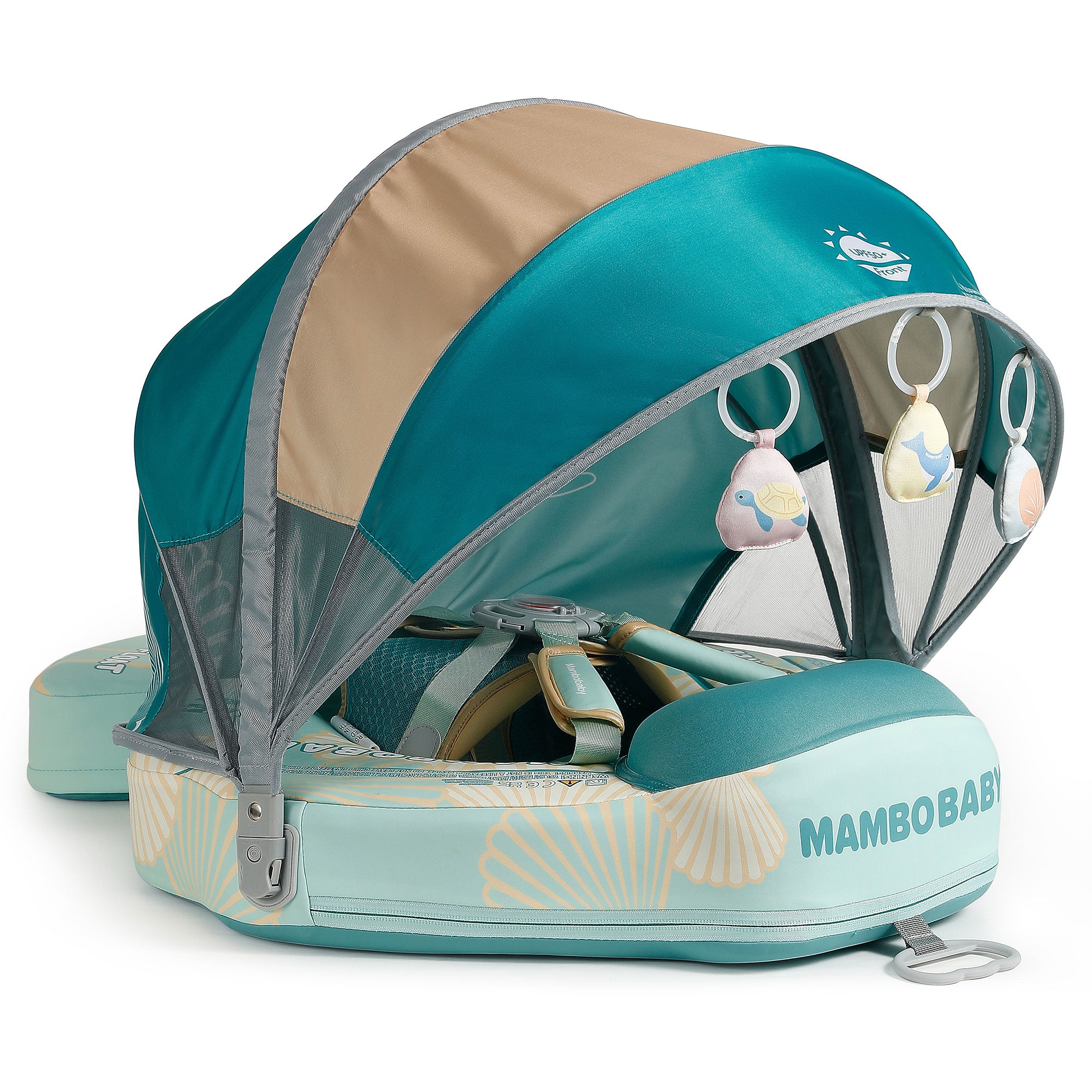 Mambobaby Float with Canopy and Tail Seashell