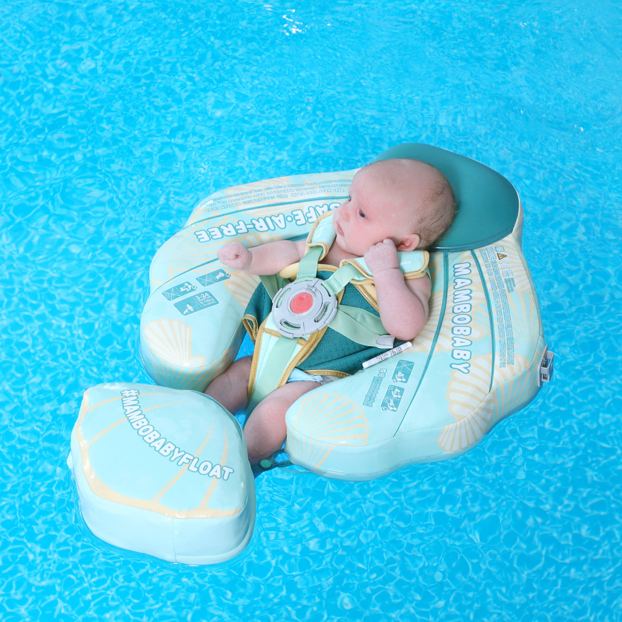 Mambobaby Float with Canopy and Tail Seashell