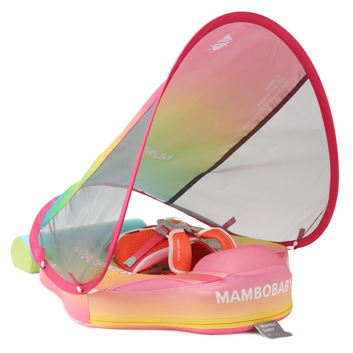 Mambobaby Float Rainbow Canopy Swim Trainer Vest