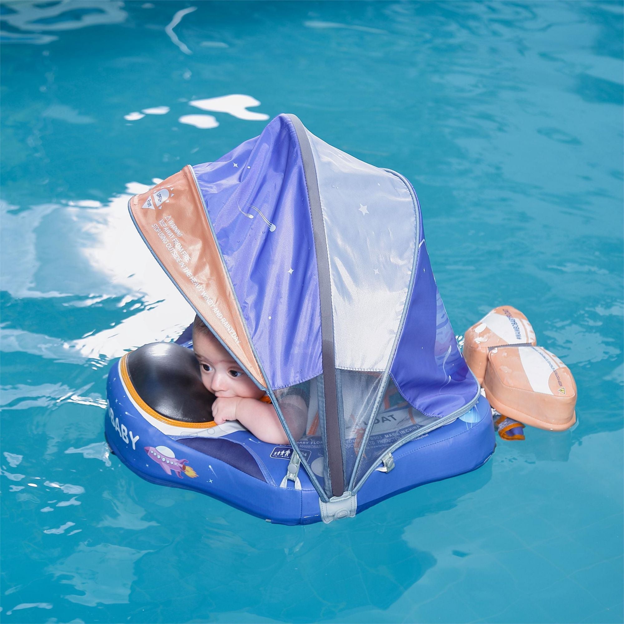 Mambobaby Float with Canopy and Tail Astronaut