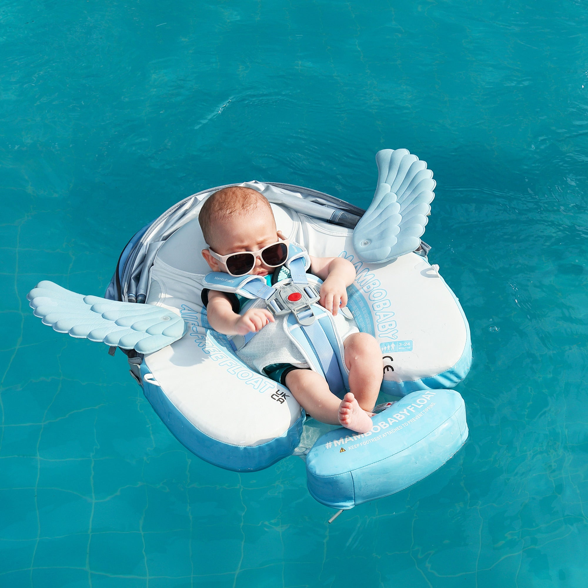 Mambobaby Float with Canopy and Tail Angel