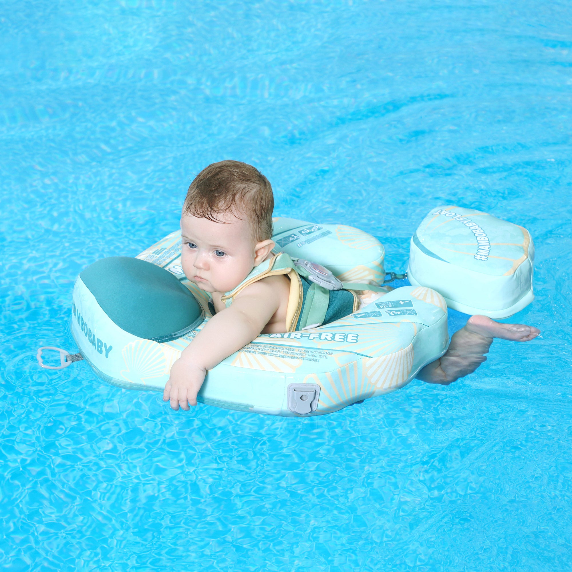 Mambobaby Float with Canopy and Tail Seashell