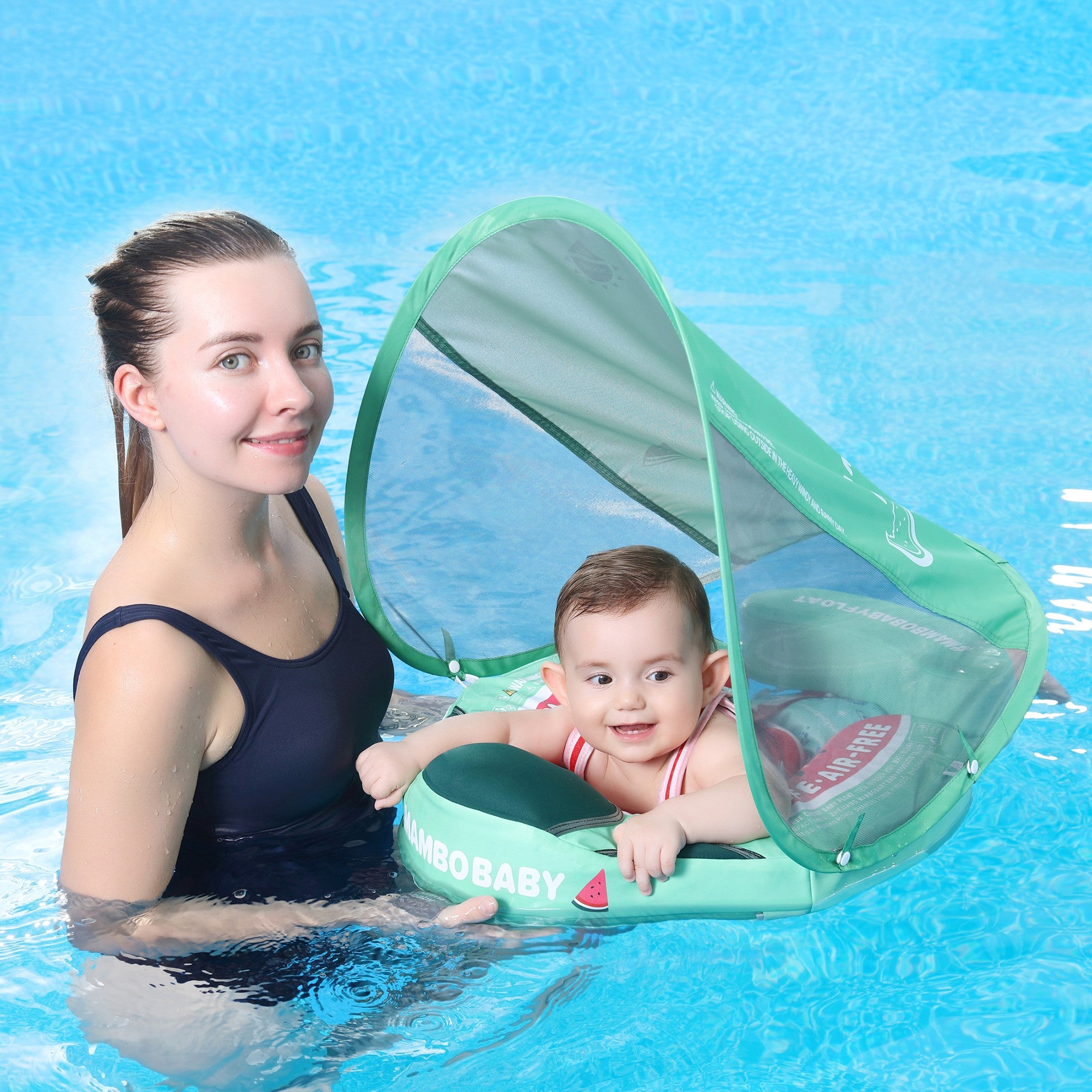 Mambobaby Float with Canopy and Tail Watermelon