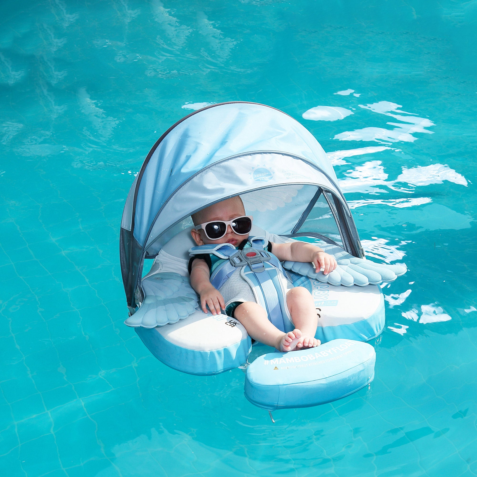 Mambobaby Float with Canopy and Tail Angel