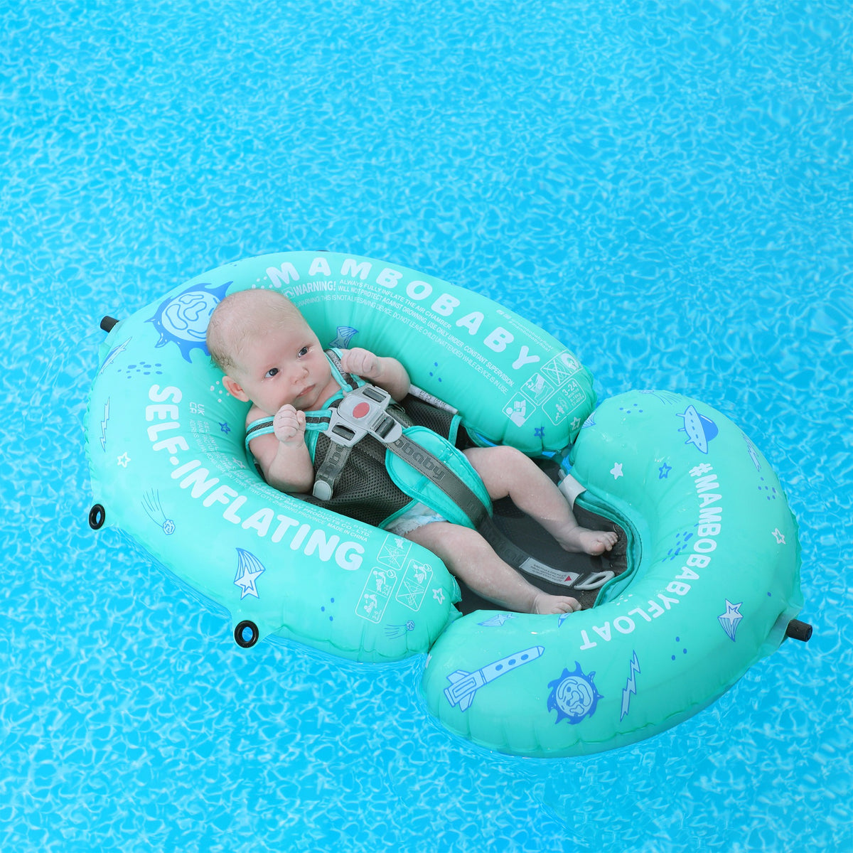 Mambobaby Float Floating Bed Baby Lite Self Inflating Swim