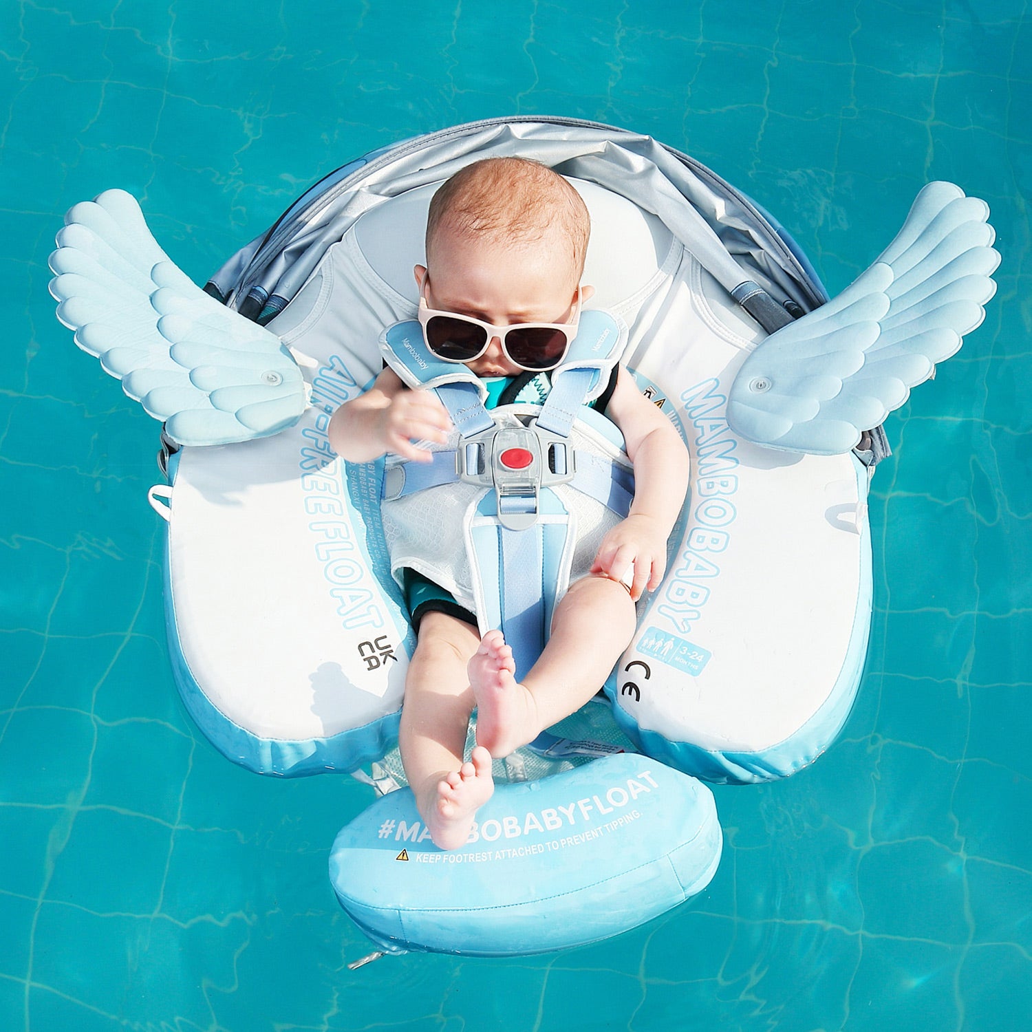 Mambobaby Float with Canopy and Tail Angel