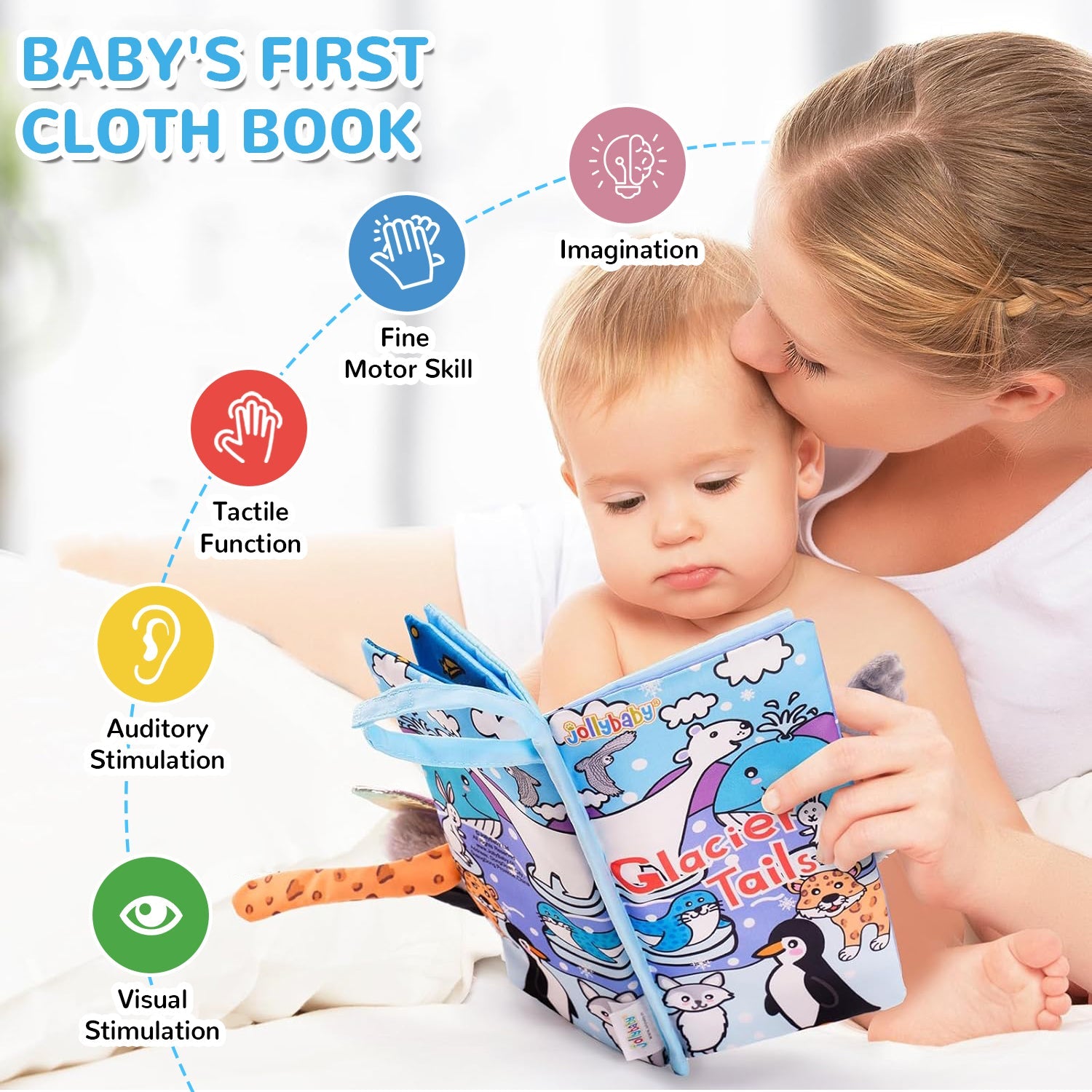 Tail Friends™ Sensory Cloth Book - Glacier