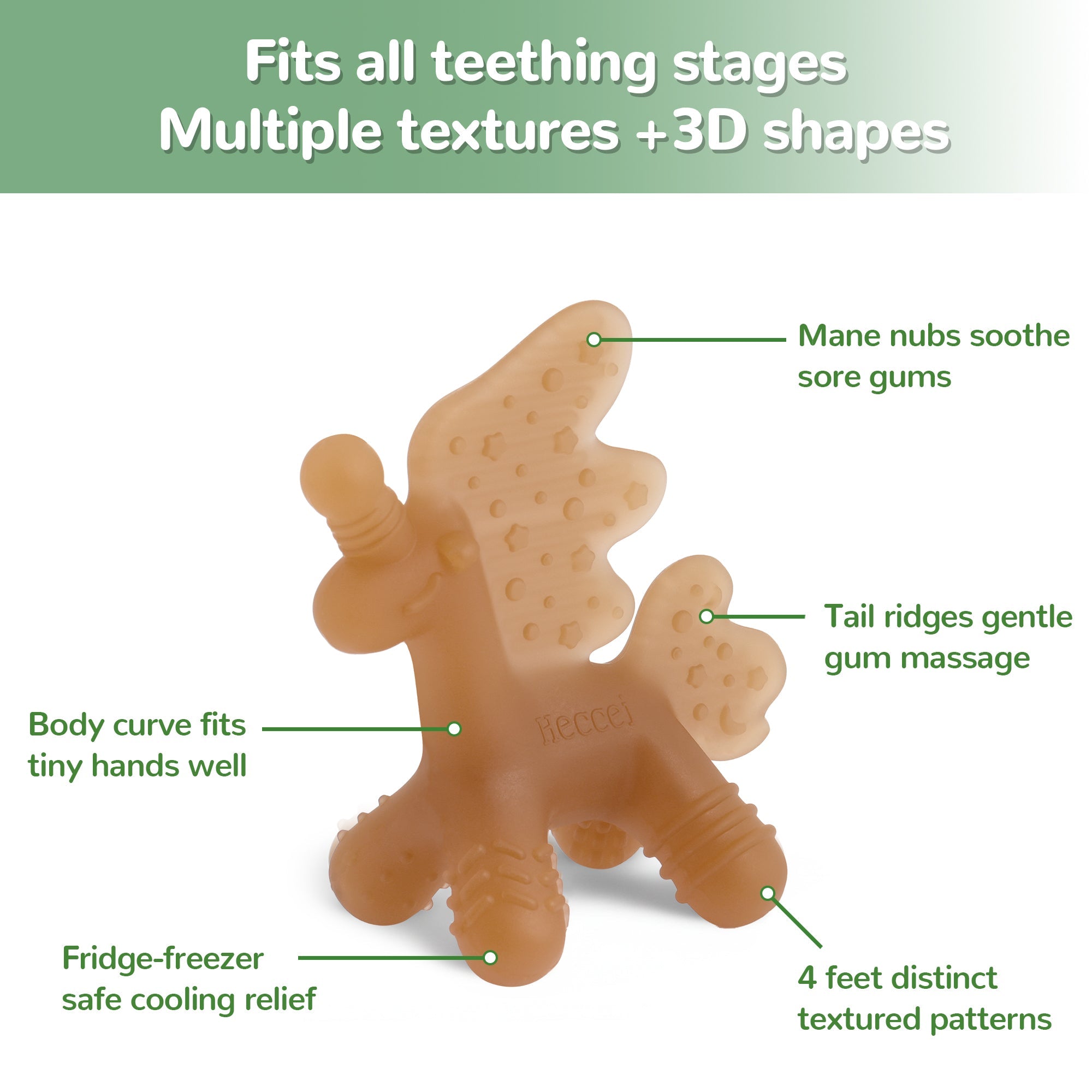 Dreamiecorn™ Baby Teether - Amber Silver