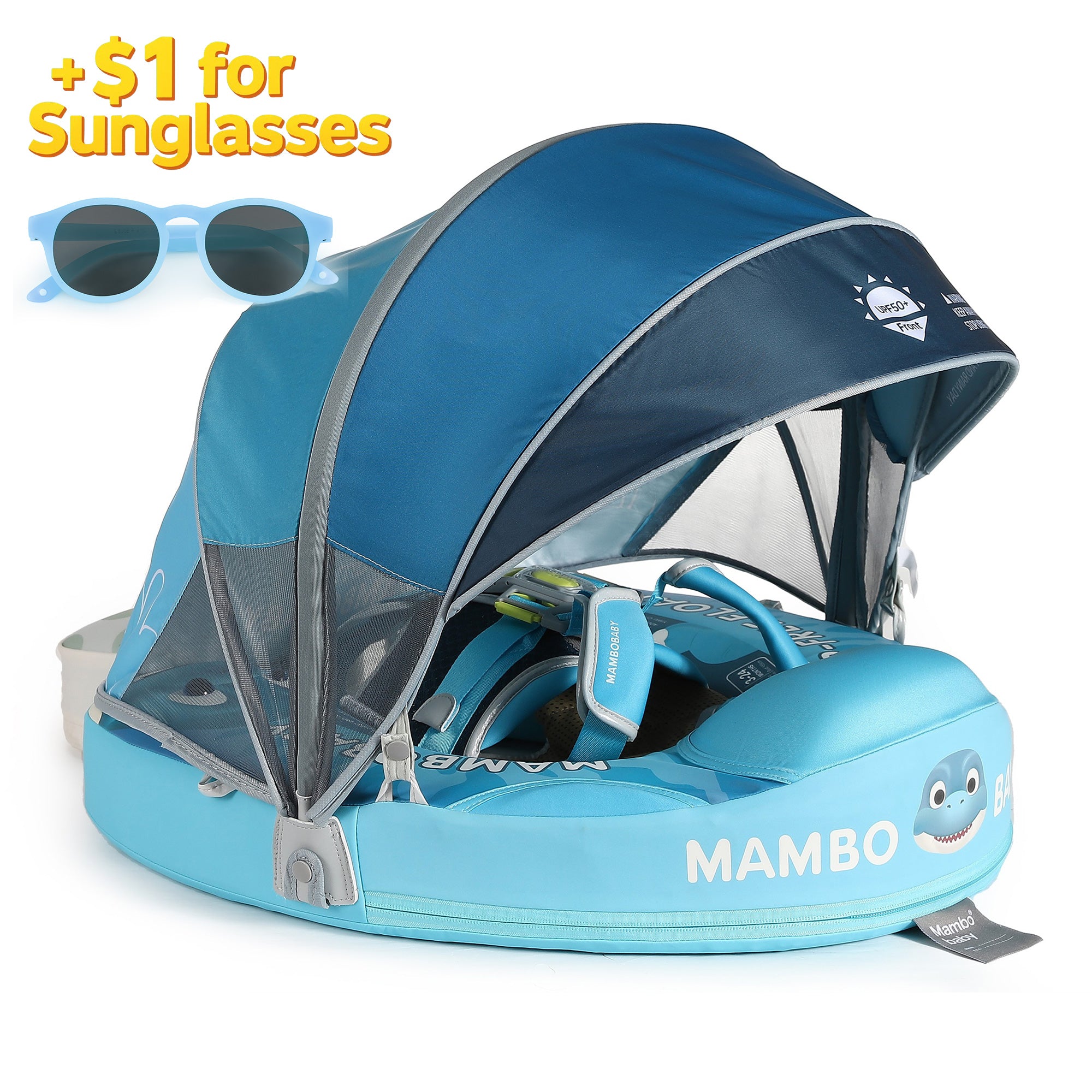Mambobaby Float with Canopy and Tail Dino Egg