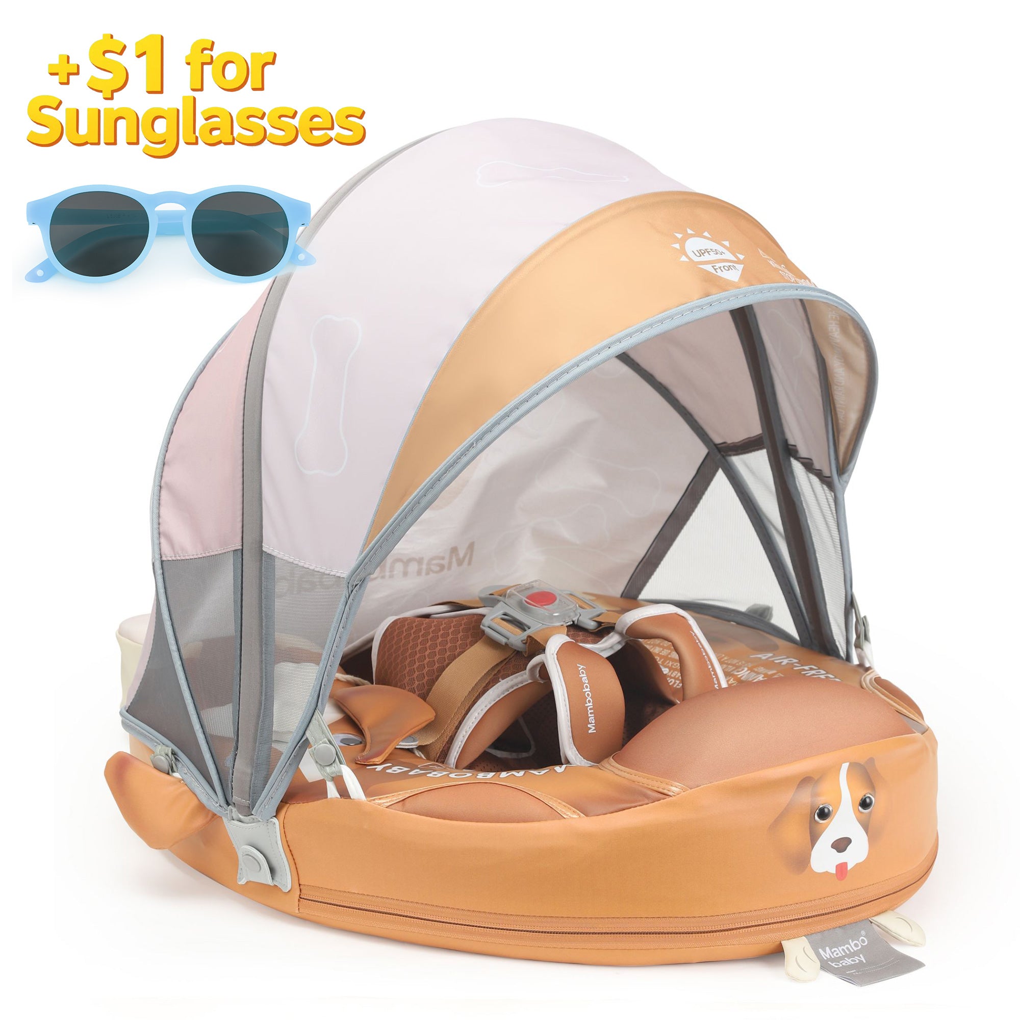 Mambobaby Float with Canopy and Tail Puppy