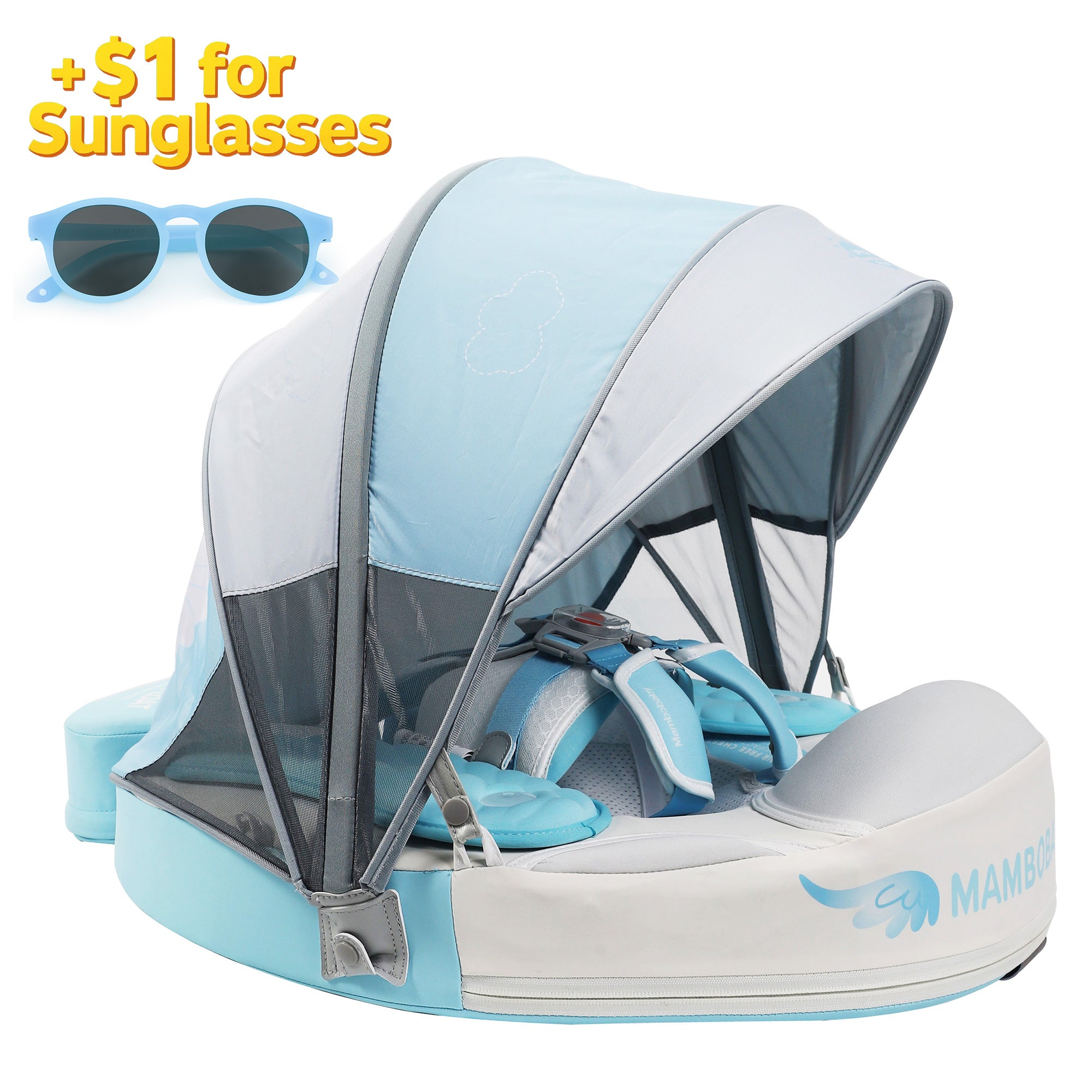 Mambobaby Float with Canopy and Tail Angel