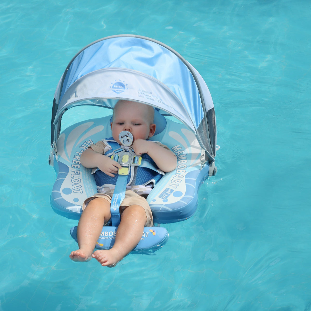 Mambobaby Float Butterfly Baby Pool Float with Shade
