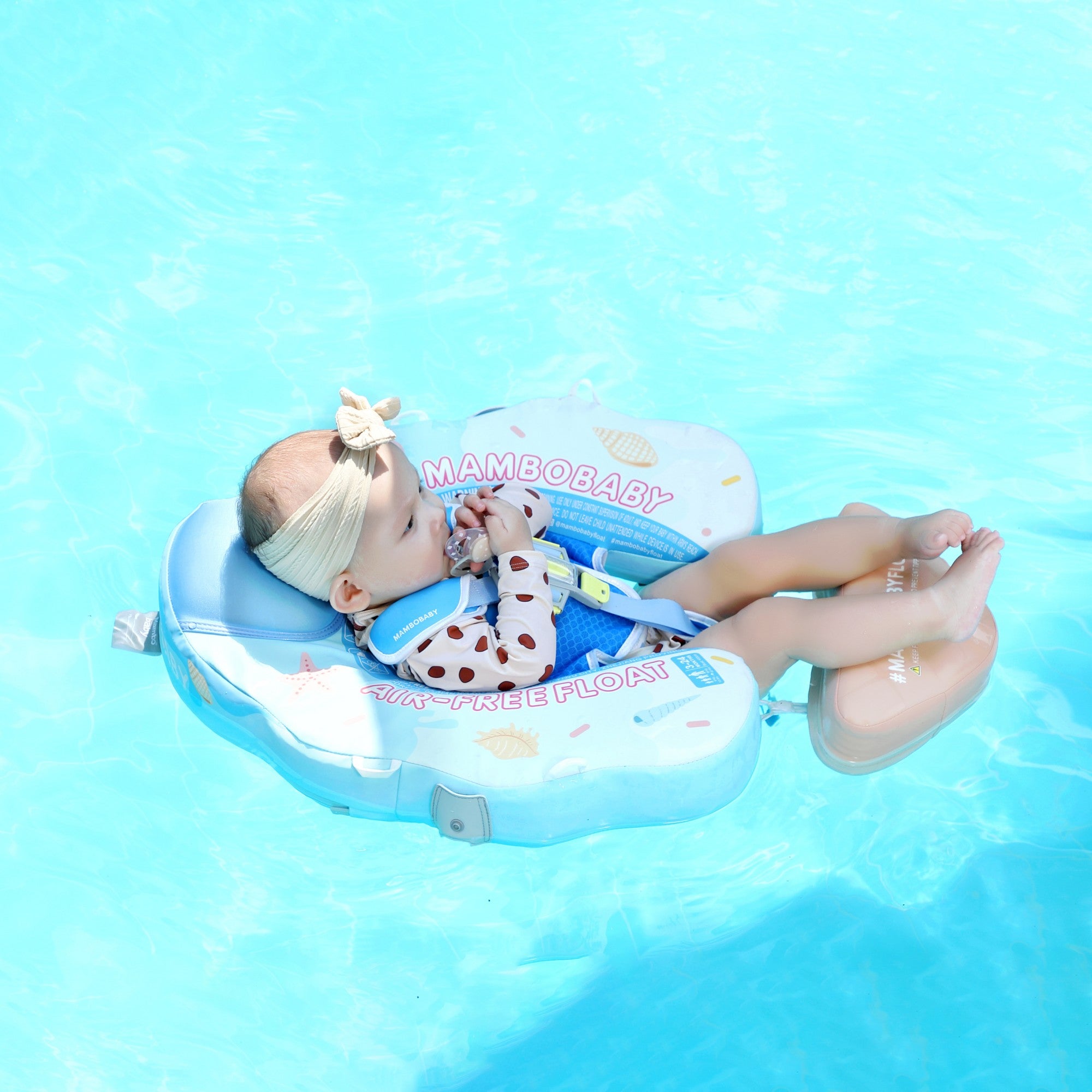 Mambobaby Schwimmring mit Baldachin und Schwanz Ice Cream
