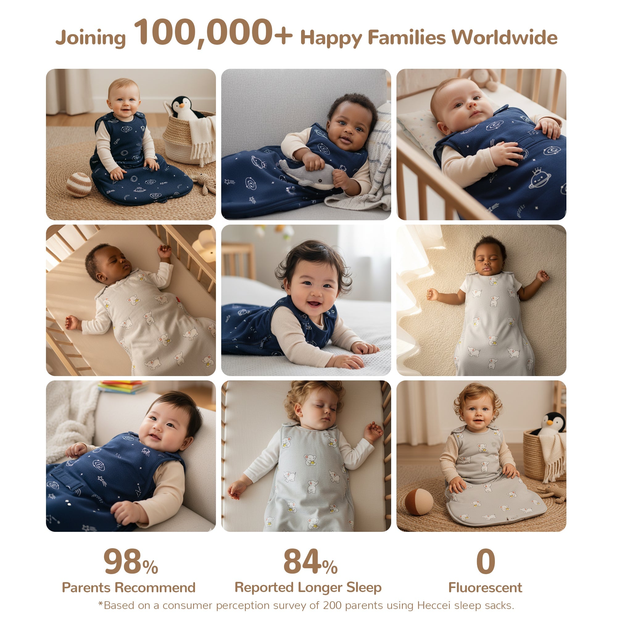 All-Season Merino Sleep sack - Cosmos Blue