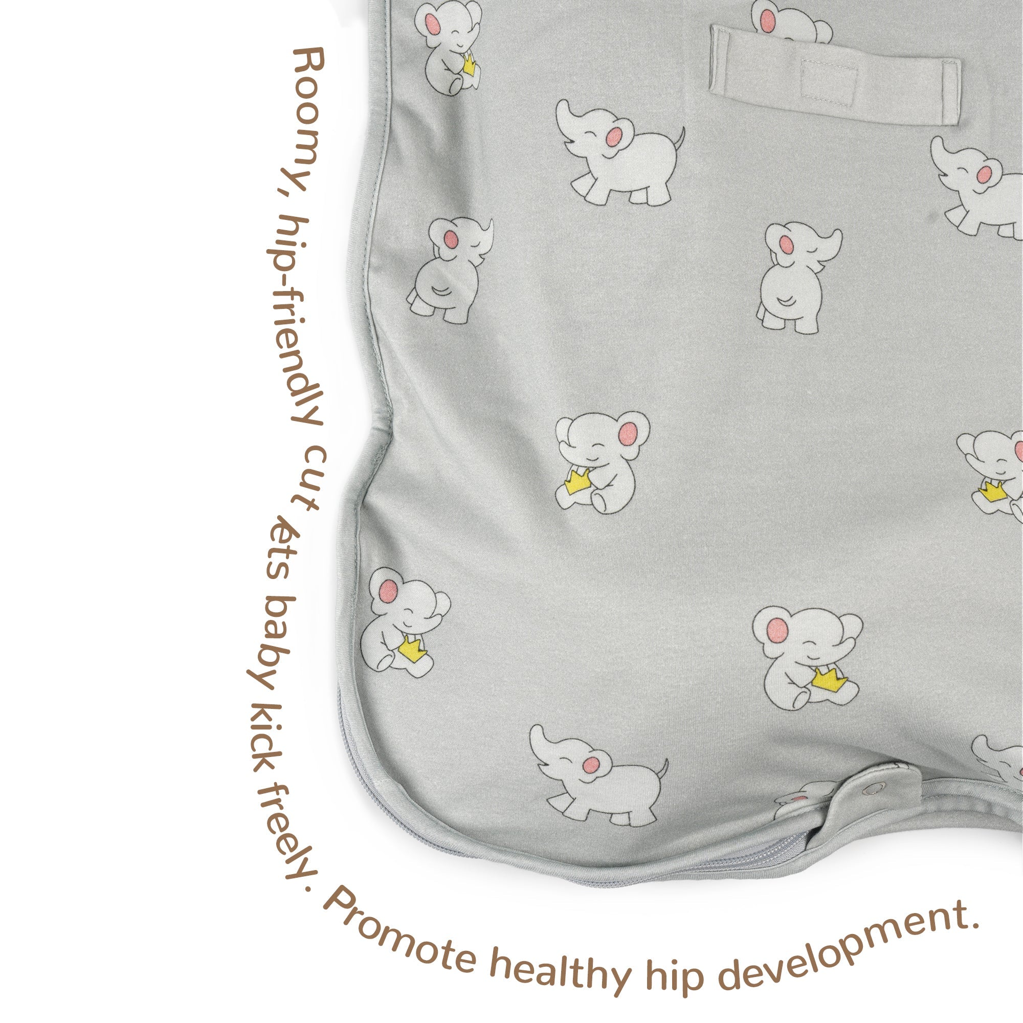 All-Season Merino Sleep sack - Snackyphant Grey