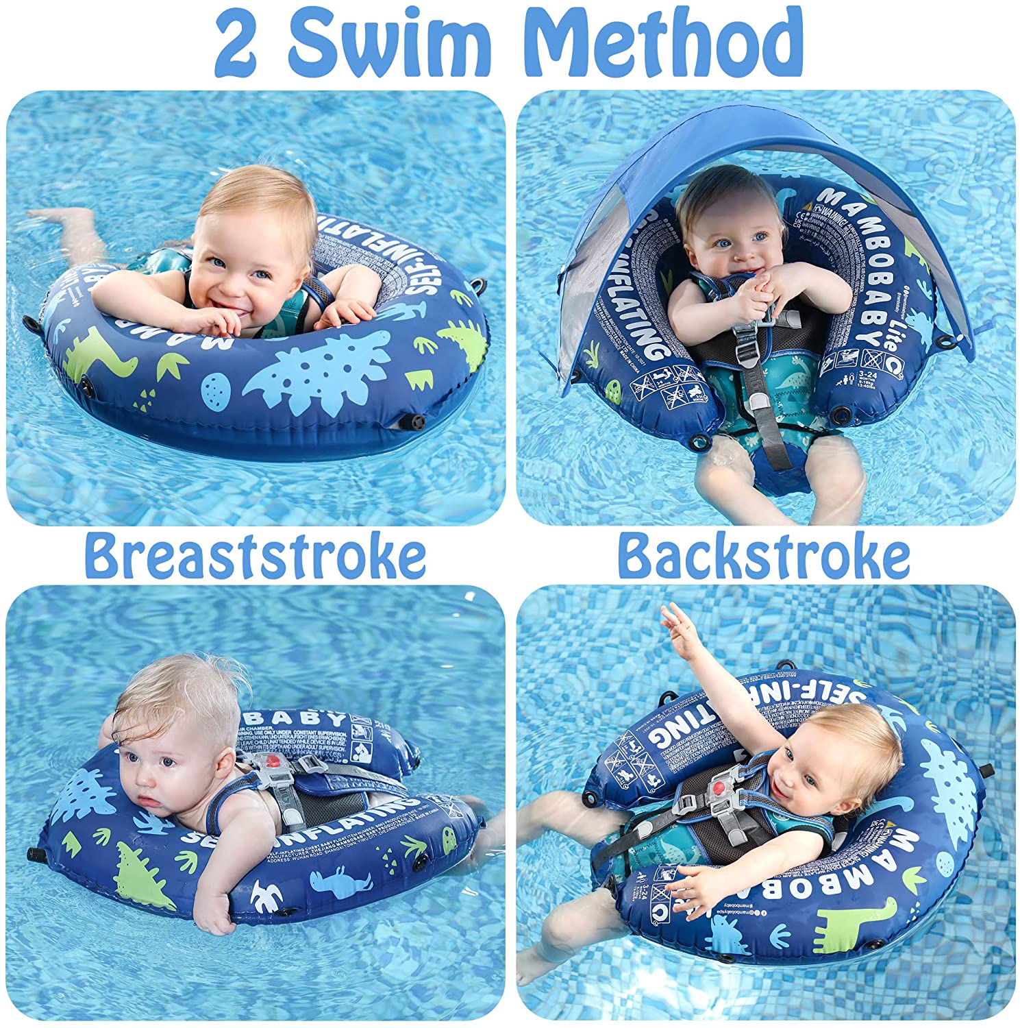 Mambobaby Float Lite Self-Inflating with Canopy