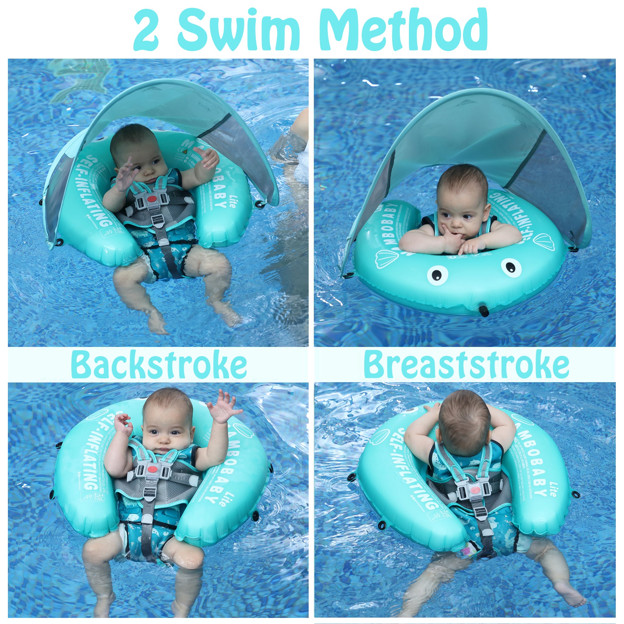 Mambobaby Float Lite Self-Inflating with Canopy